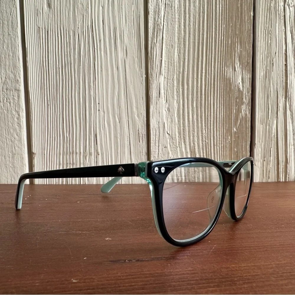 Kate Spade Raelynn Green & Black Preowned Prescription Eyeglasses - Picture 3 of 7
